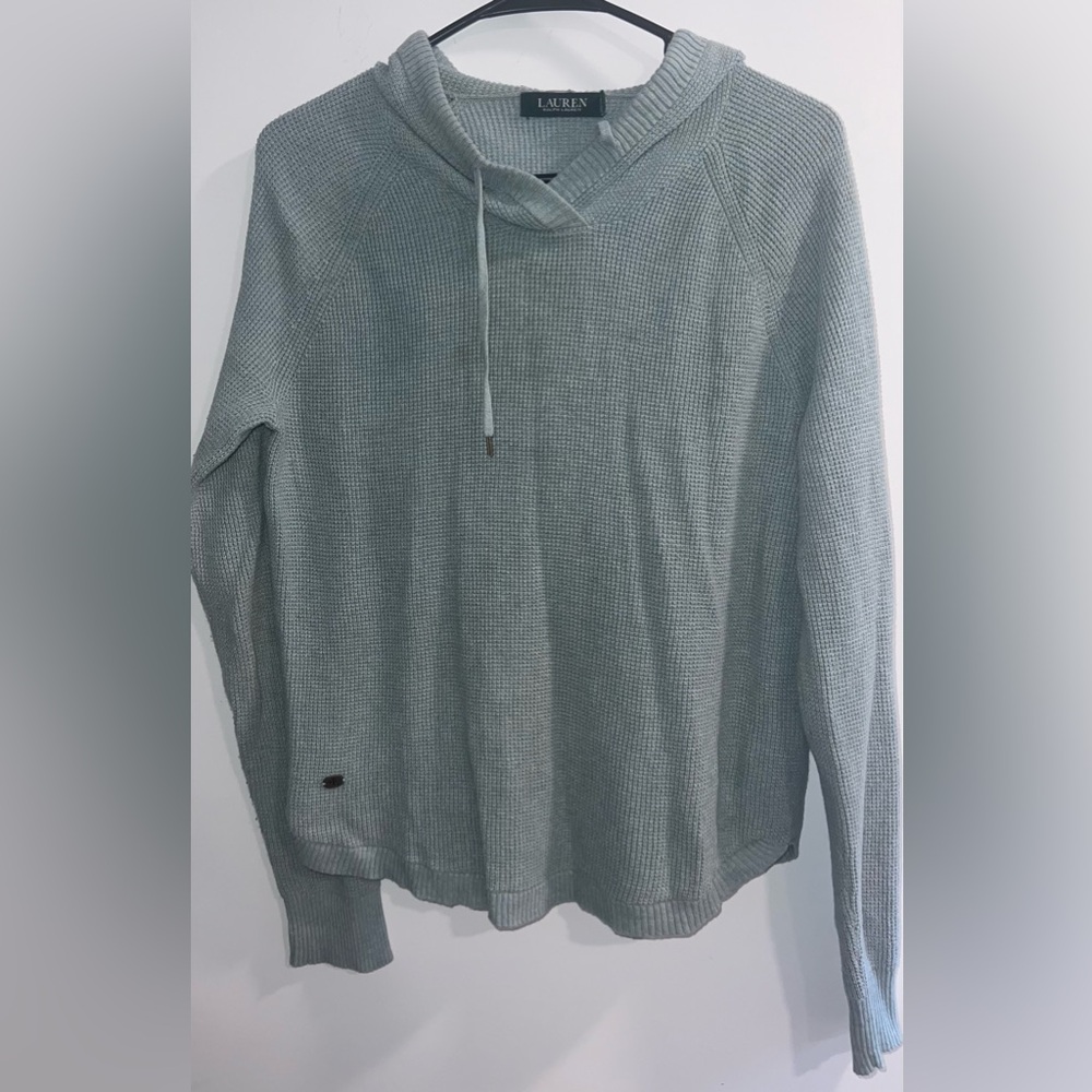 Lauren Ralph Lauren Knit Pull Over Hoodie-Size Medium